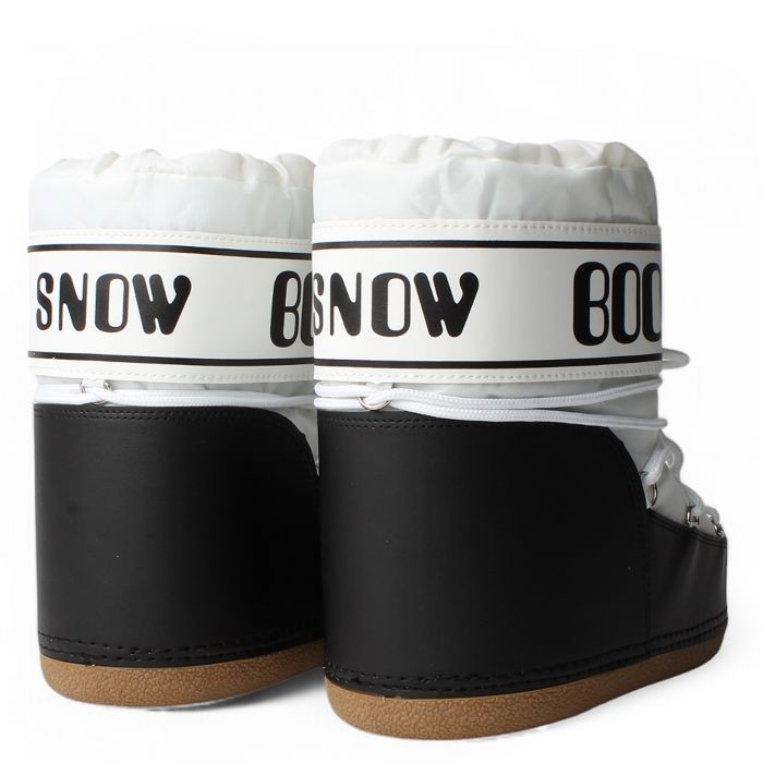 Jupiter-06 Fluffy Snow Boots White/Black