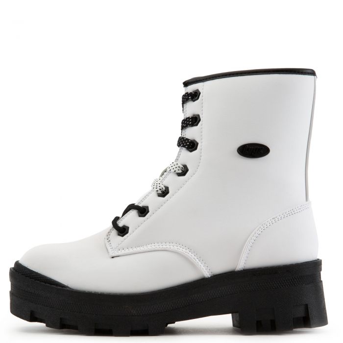 Dutch Combat Boots White/Black