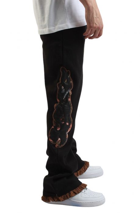 Flame Thrower Fleece Sweatpant Black