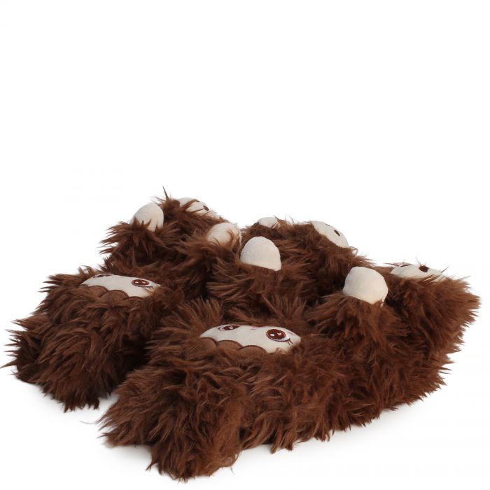 Doll Fuzzy Slippers  Chocolate
