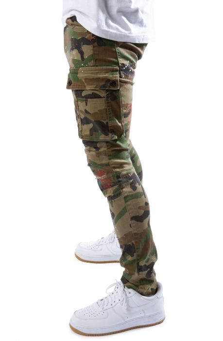 SMOKE RISE Infantry Camo Cargo Pants JP21132R-WCAMO - Shiekh