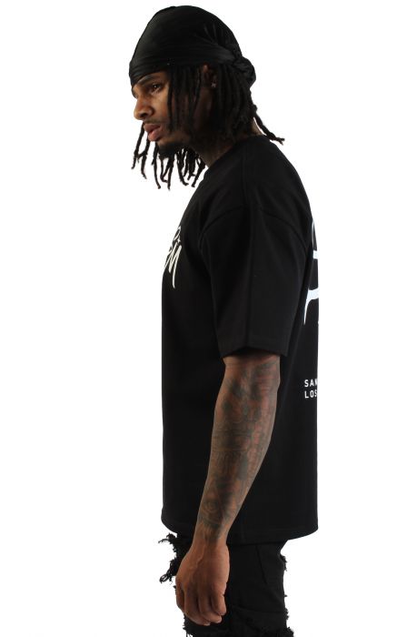 Initial Club T-Shirt  Black