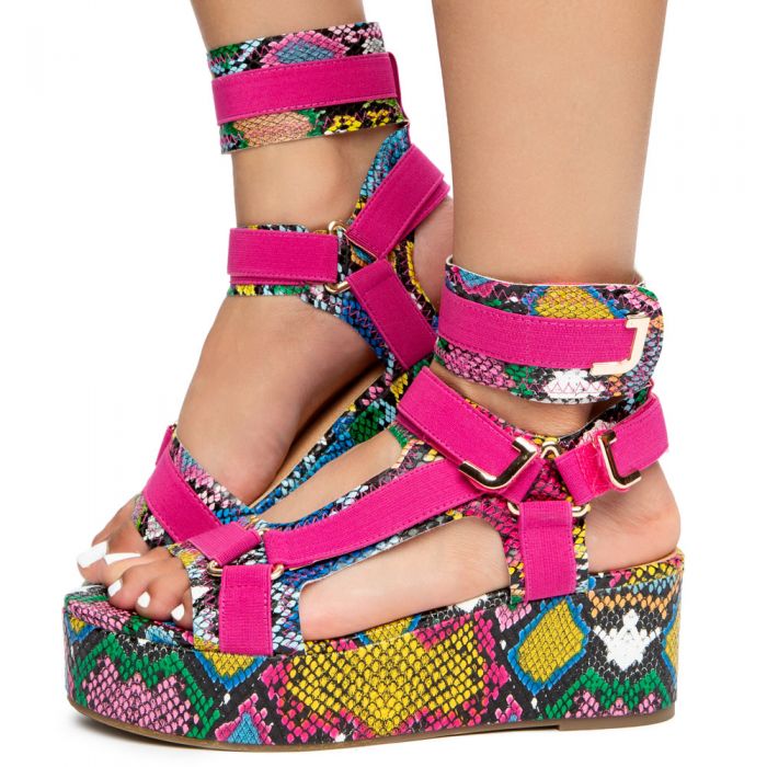 LILIANA Barista-3 Wedge Sandals BARISTA-3-MUSN - Shiekh