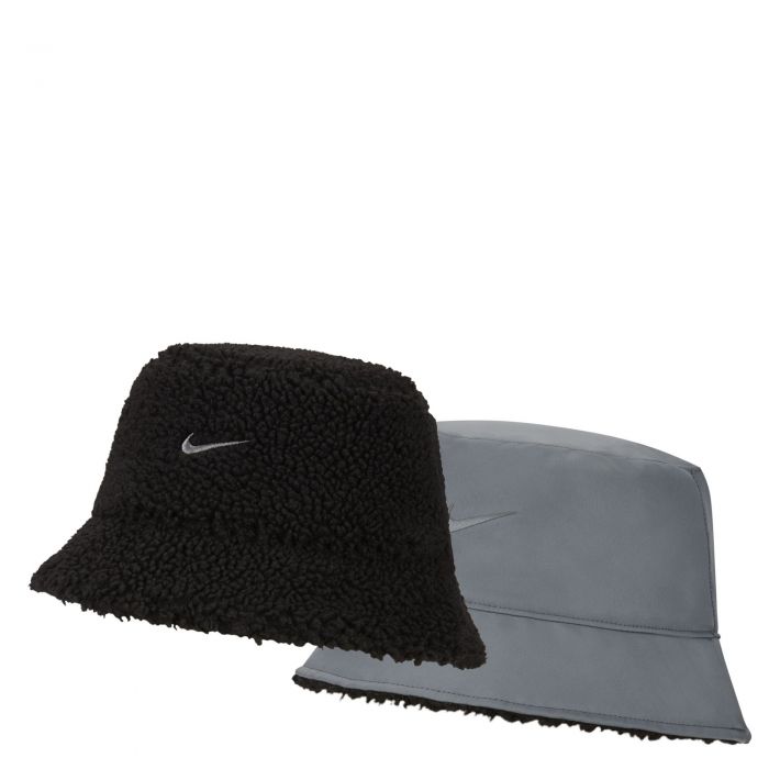 Reversible Fleece Bucket Hat Black/Smoke Grey/Smoke Grey