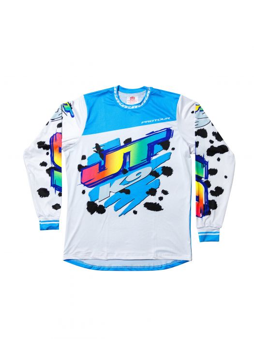 Dalmatian K9 Blue Jersey (Blue, White) Blue and White