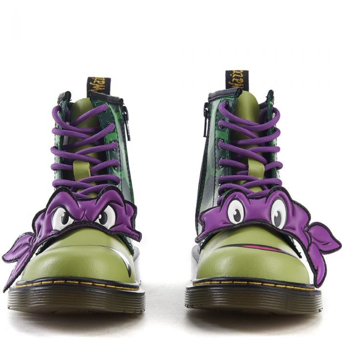 Dr. Martens for Kids: Ninja Turtle Donatello (Donnie) Boots Green
