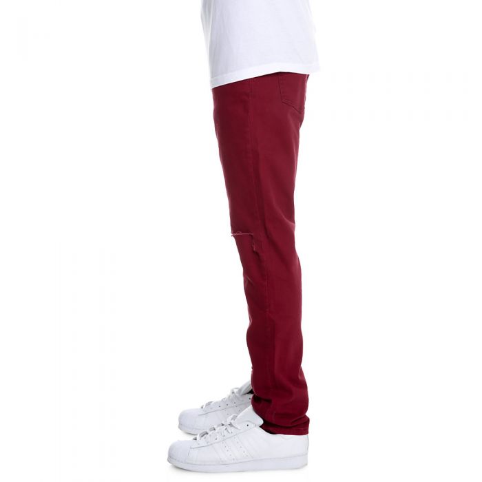 Men's Daily Denim Jeans Wine