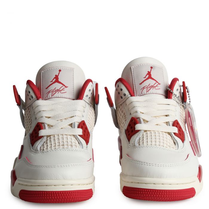 Air Jordan 4 Retro Valentine's Day  Pale Ivory/Sierra Red-Tough Red
