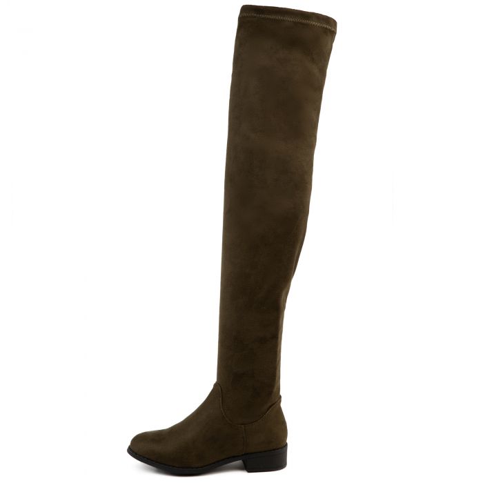 TWIN TIGER FOOTWEAR Olympia-20th Over The Knee Boots OLYMPIA-20TH-OLV ...
