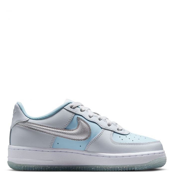 Grade-School Air Force 1 Pure Platinum/ Metallic Silver