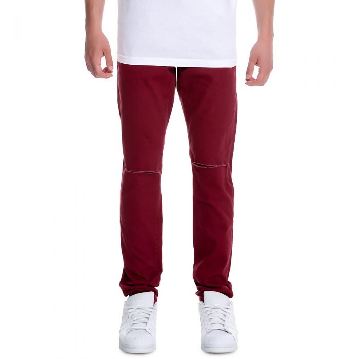 Men's Daily Denim Jeans Wine