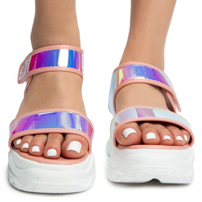 STAR-12 PLATFORM SANDALS BLUSH