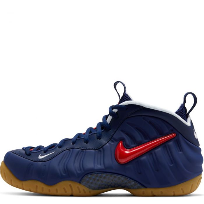 nike foamposite blue void university red