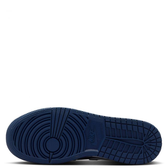 Grade-School Air Jordan 1 Mid Blue Void/Pure Platinum-Summit White