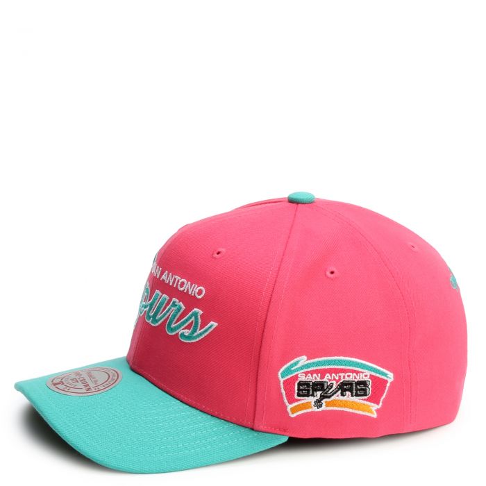 NBA San Antonio Spurs 2 Tone 2.0 Pro-Crown Snapback  Pink/Turquoise