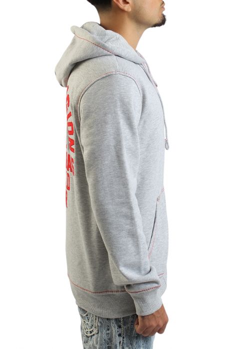 Big T Slub Zip-Up Hoodie Heather Grey
