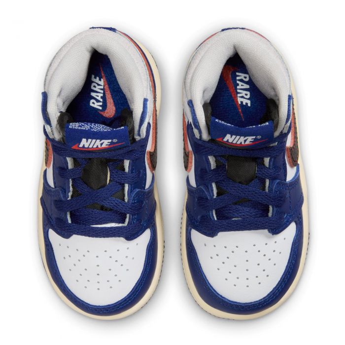Toddler Jordan 1 Retro High OG White/Black-Neutral Grey-Deep Royal Blue