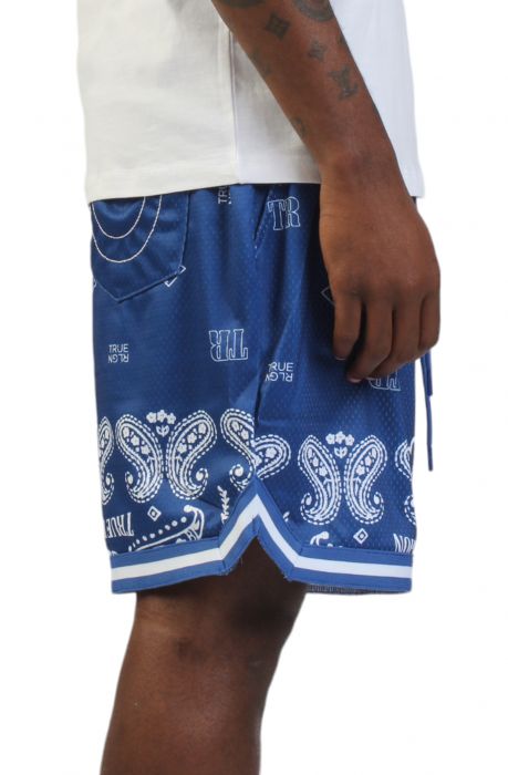 Bandana Print Short Navy/White