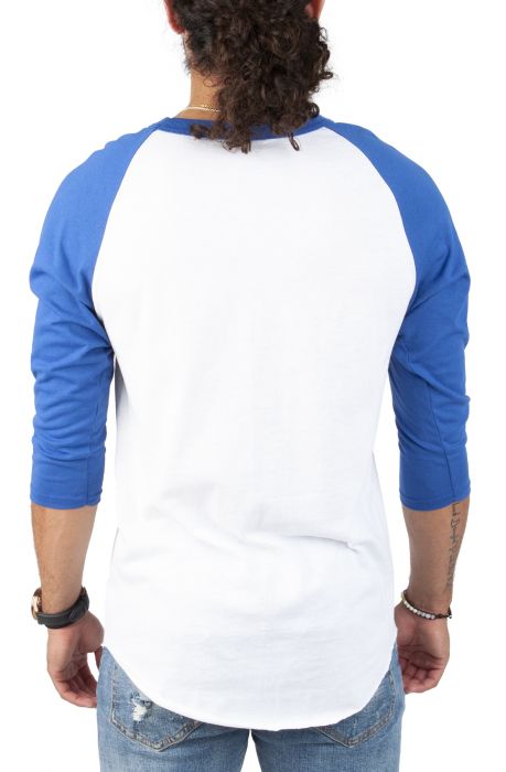 Diary Of A Madman Raglan Tee White/Black/Blue