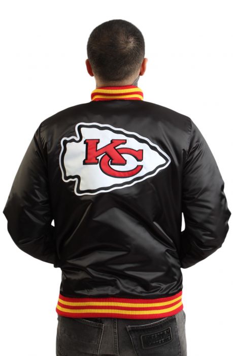 NFL Kansas City Chiefs Varsity Jacket  Black