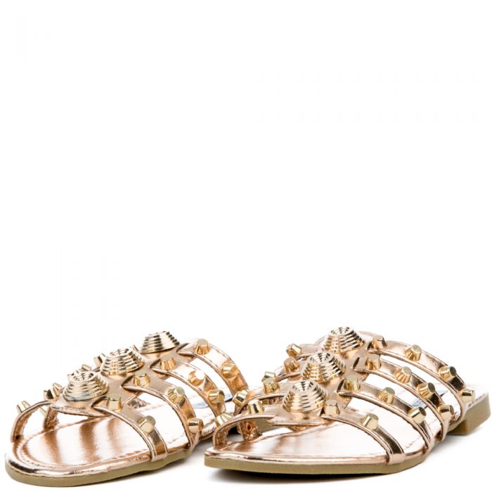 CAPE ROBBIN Vintage-10 Rose Gold Sandal VINTAGE-10/RG - Shiekh