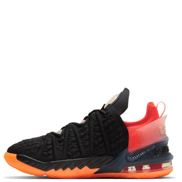 (GS) LeBron 18 Black/Bright Crimson-Total Orange-Volt