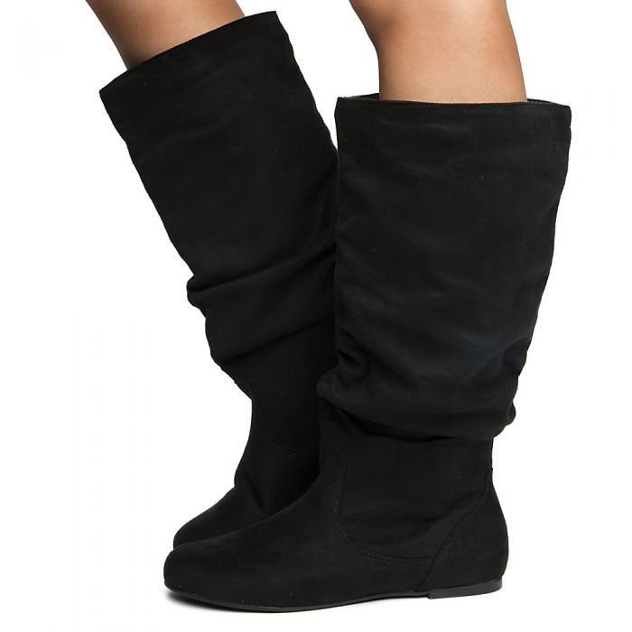 Woman's Kalisa-124 Knee High Boots BLACK