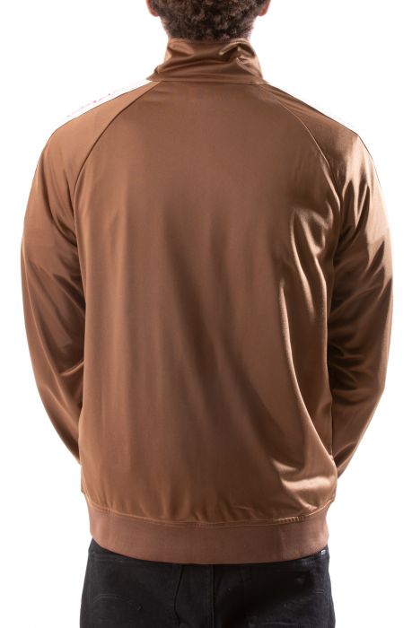 Logo Tape Artem 2 Track Jacket Brown-Pink Lt-Red Cherry