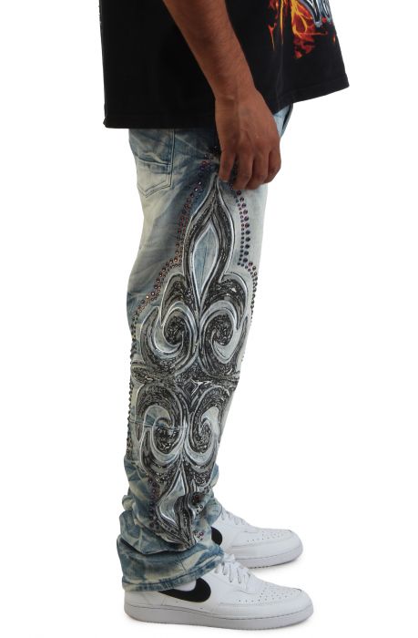 Long Straight Luminous Jeans Lowell Blue