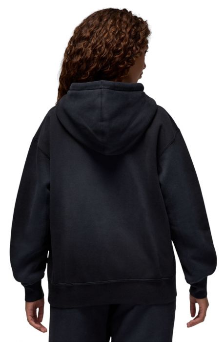 Flight Fleece Women's Satin-Lined Pullover Hoodie Black/Red