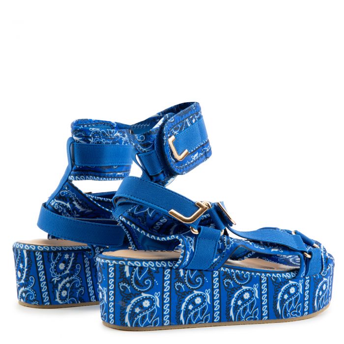 Mia-B Platform Sandals Blue