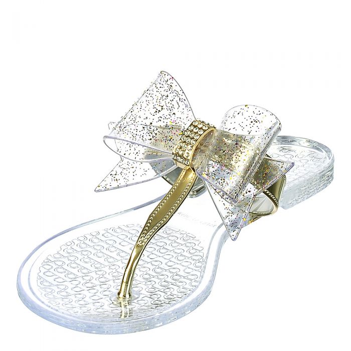 Claire-28 Thong Sandal Clear