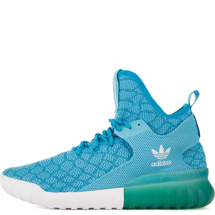 Adidas tubular x primeknit blue top