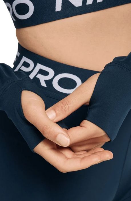 Pro Dri-FIT Cropped Long-Sleeve Top Armory Navy/White