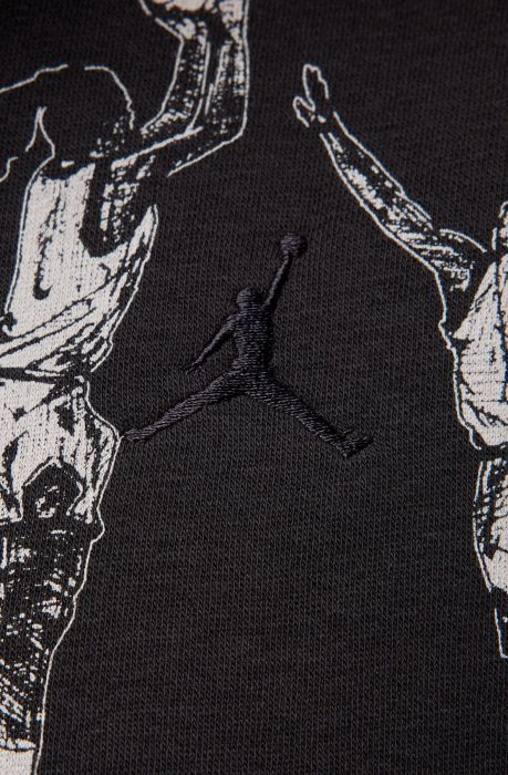 Brooklyn Fleece Printed Pullover Black/Off Noir