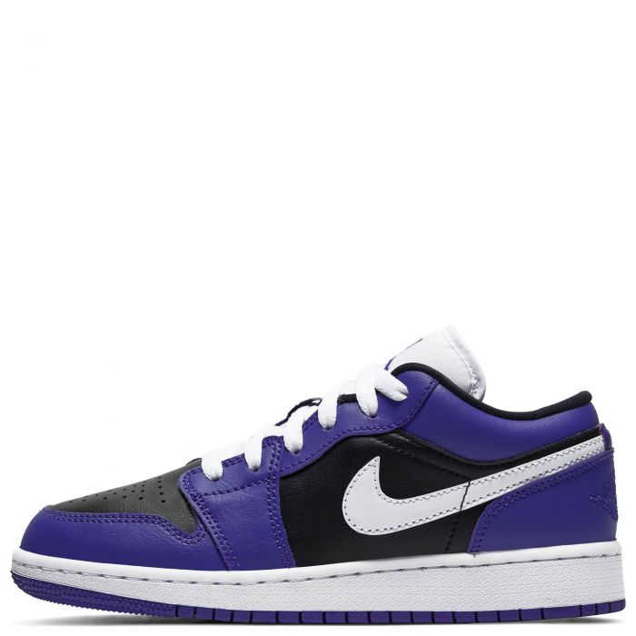 (GS) Air Jordan 1 Low Court Purple/White-Black