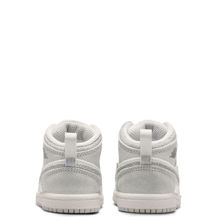 Toddler Jordan 1 Mid SE Neutral Grey/Smoke Grey-Sail