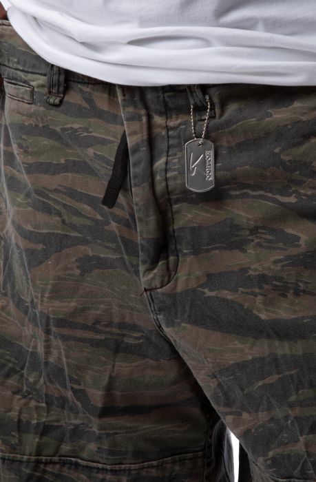 Vintage Camo Infantry Utility Cargo Shorts