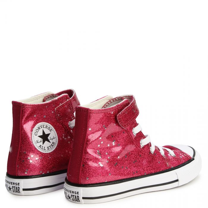 Pre-School Chuck Taylor All Star Glitter Easy On Sporty Berry/White/Egret