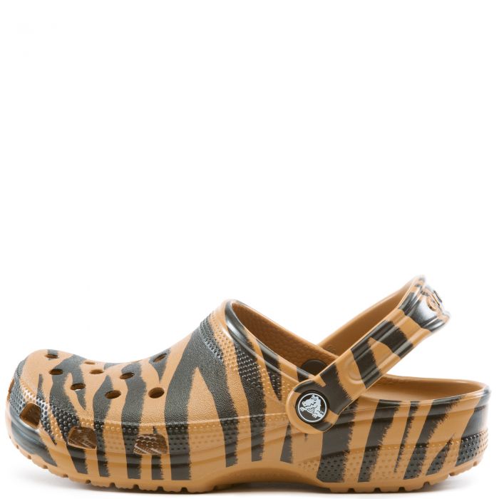 zebra fuzzy crocs