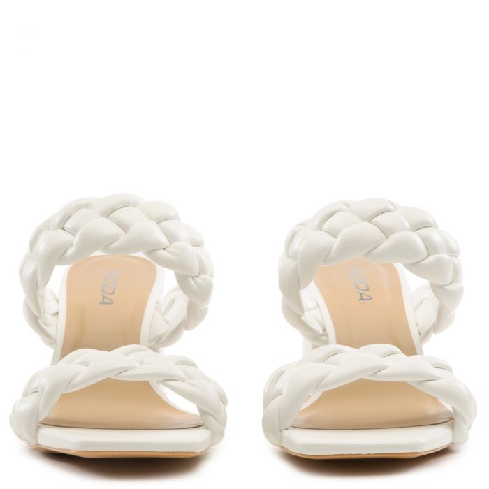 Mostly-S High Heels White PU