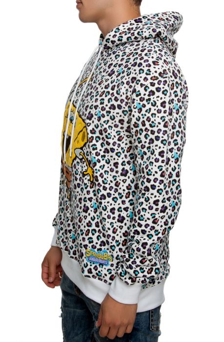 Cheetah SpongeBob Hoodie White