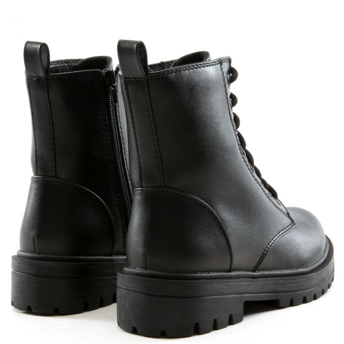 Firm-S Lace Up Bootie Black