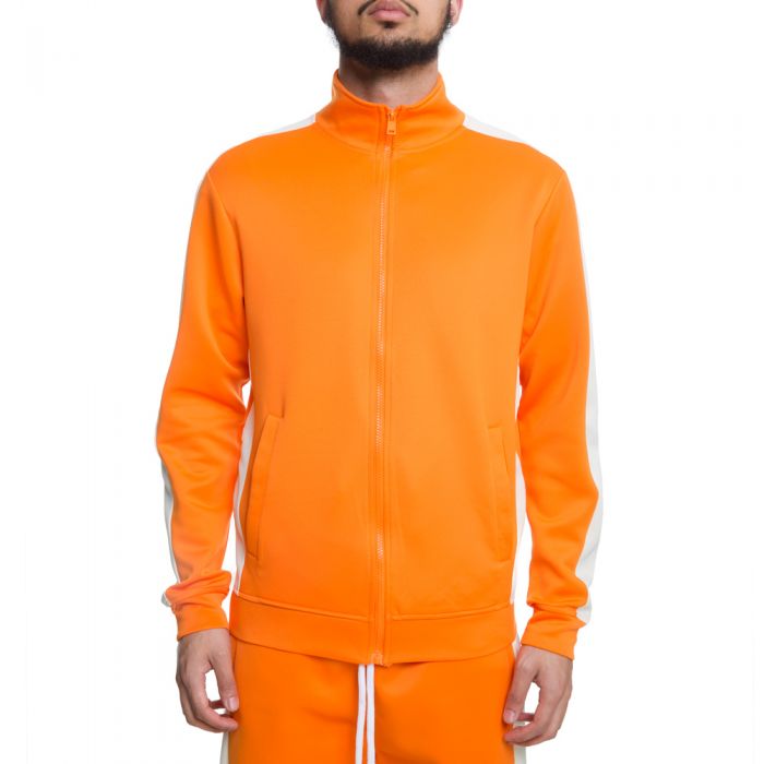 TRACK JACKET  ORANGE/CREAM,