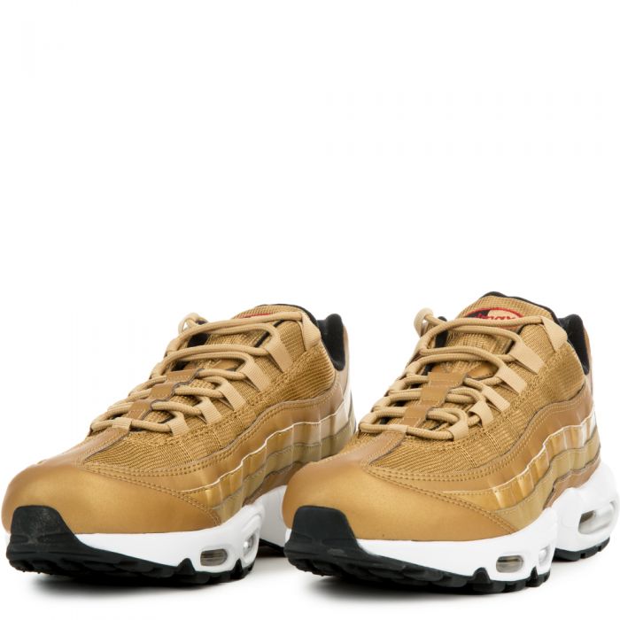 AIR MAX 95 PREMIUM QS SHOE METALLIC GOLD/VARSITY RED-BLACK-WHITE