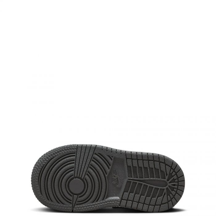 Toddler Jordan 1 Mid Black/Iron Grey-White
