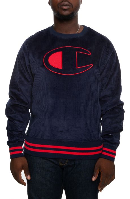 CHAMPION Corduroy Crew S4449550268-NVY 