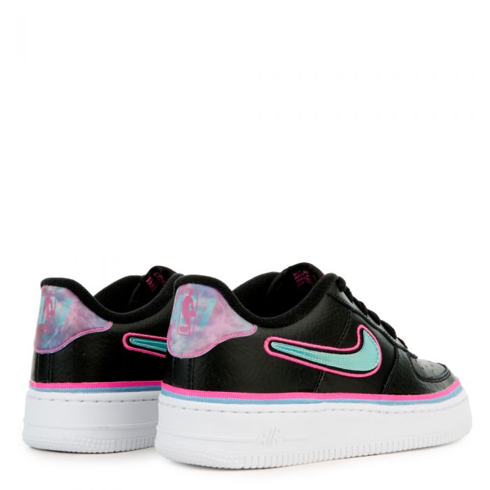 air force 1 low sport nba black blue gale laser fuchsia