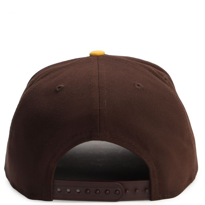 MLB San Diego Padres 950AF Pre-Curved Cartoon Snapback Brown