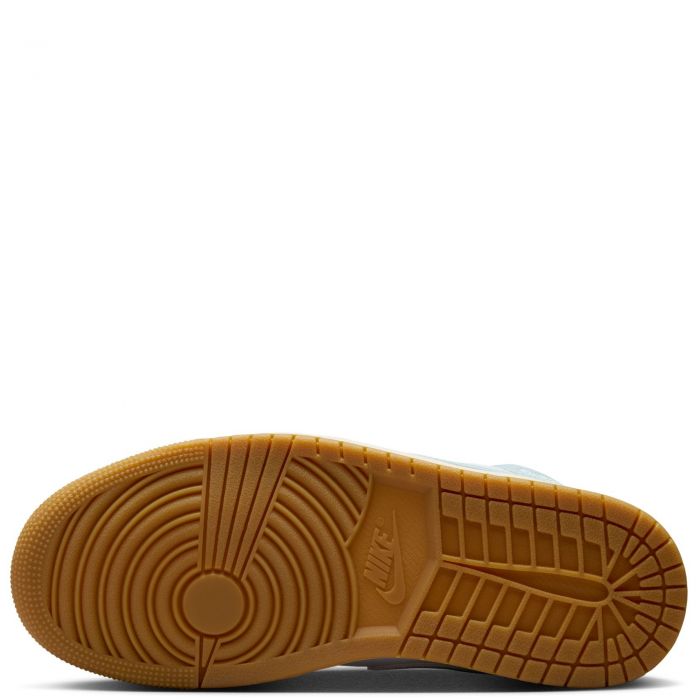 Air Jordan 1 Mid SE White/Worn Blue-Sail-Gum Light Brown